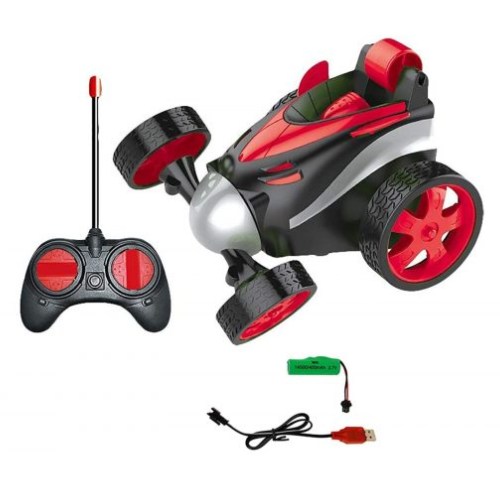 SOLO CITY Remote Control Rechargeable 360 Degree Stunt Car Toy for Kids, All Terrain RC Vehicle Flipping & Spinning Car with Rubber Tires for Boys & Girls ARTICLE NO TYRCFCSD7M