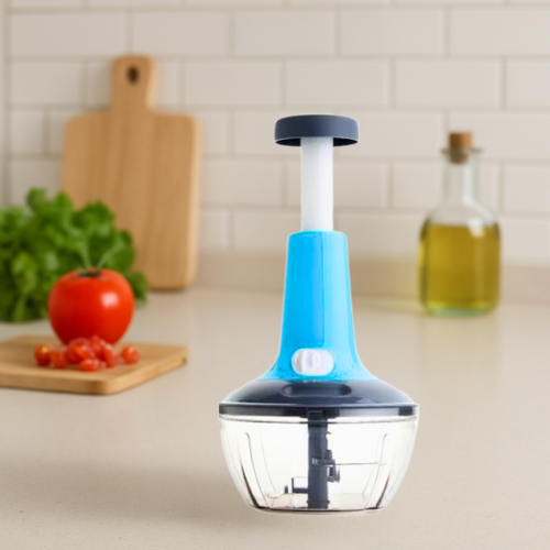 WELLMORA PLASTIC-MANUAL HAND-PRESS FOOD & VEGETABLE CHOPPER FOOD CHOPPER CHOPPER (1) ARTICLE NO. HKCHWMD6M