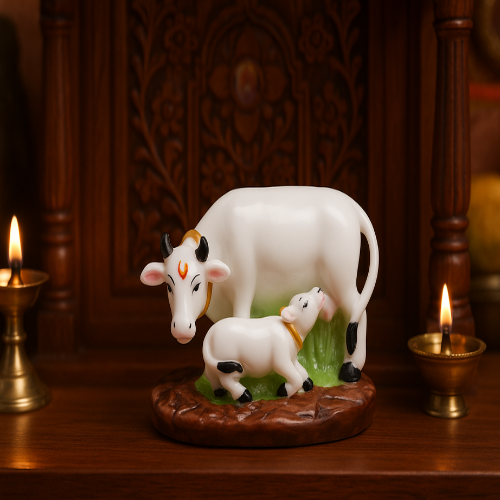 SPRINKLES Kamdhenu Cow & Calf Statue ARTICLE NO GDSKKCCD1M