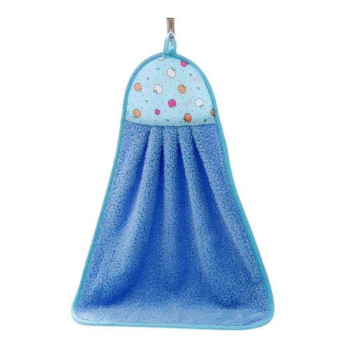 SPRINGSTONE Pack of 1 Microfiber Wash Basin Hanging Hand Kitchen Towel Napkin with Loop ARTICLE NO HFBTSSHD1M