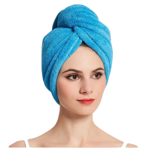 SPRINGSTONE Quick Turban Hair-Drying Absorbent Microfiber Towel/Dry Shower Caps/Bathrobe Hat/Magic Hair Wrap For Women (Multi Color)(Set Of 1) - 1 Tc ARTICLE NO HFBTRSSHD1M