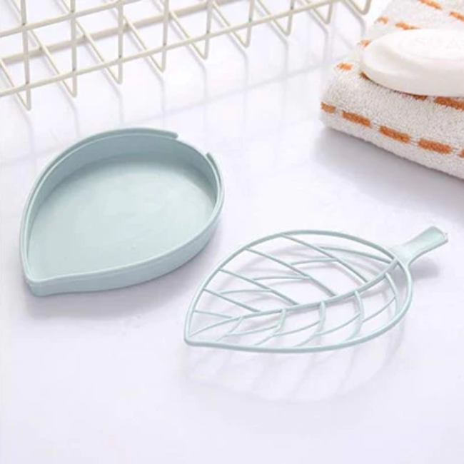 WELLMORA LEAF SHAPE DISH BATHROOM SOAP HOLDER ARTICLE NO HKLSDBSHWD1M