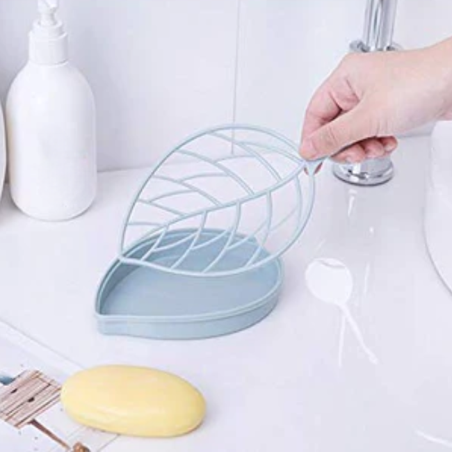 WELLMORA LEAF SHAPE DISH BATHROOM SOAP HOLDER ARTICLE NO HKLSDBSHWD1M