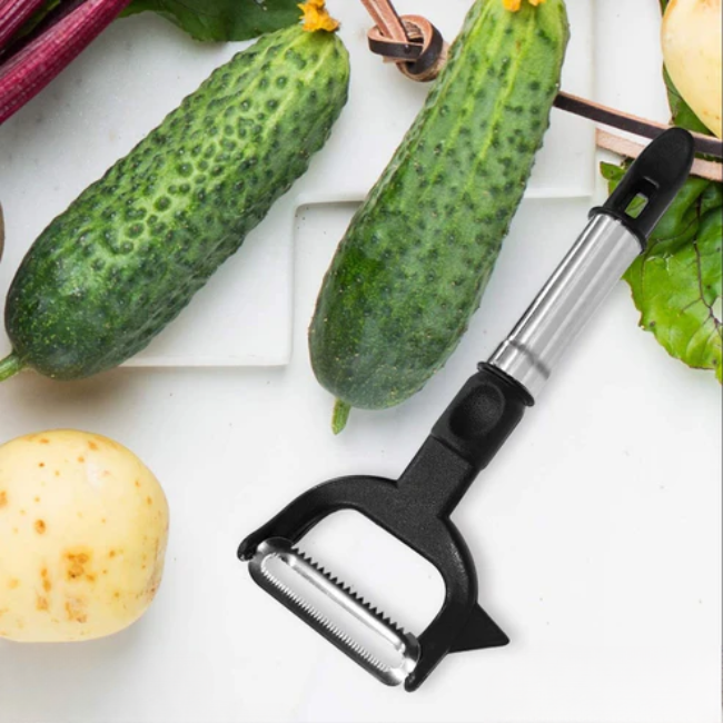 WELLMORA 2-IN-1 DOUBLE JULIENNE AND VEGETABLE PEELER ARTICLE NO HKDJVPWD1M