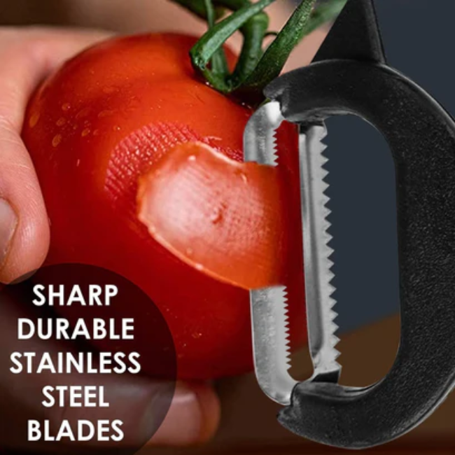WELLMORA 2-IN-1 DOUBLE JULIENNE AND VEGETABLE PEELER ARTICLE NO HKDJVPWD1M