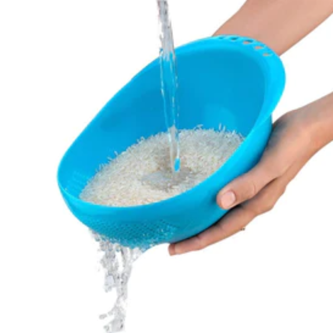 WELLMORA MULTI-FUNCTION WITH INTEGRATED COLANDER MIXING BOWL WASHING RICE, VEGETABLE AND FRUITS DRAINER BOWL ARTICLE NO HKMBWRVFWD1M