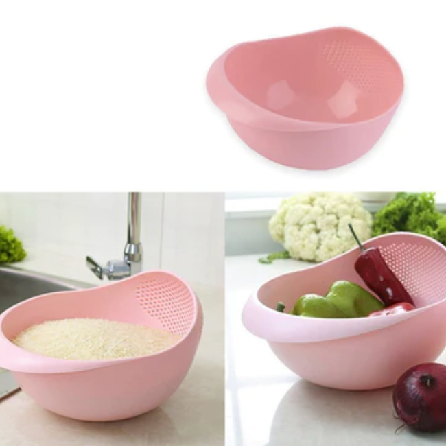 WELLMORA MULTI-FUNCTION WITH INTEGRATED COLANDER MIXING BOWL WASHING RICE, VEGETABLE AND FRUITS DRAINER BOWL ARTICLE NO HKMBWRVFWD1M