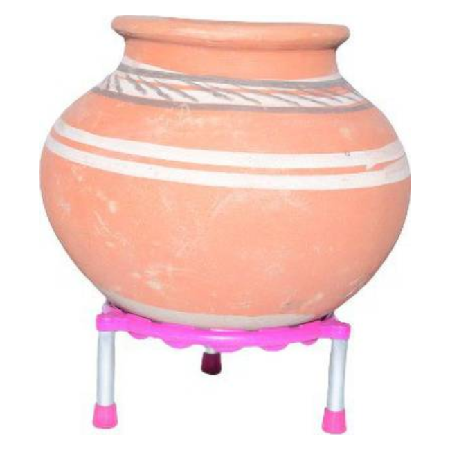 WELLMORA STAINLESS STEEL SINGLE RING MATKA STAND ARTICLE NO HKSSSRMSWD1M