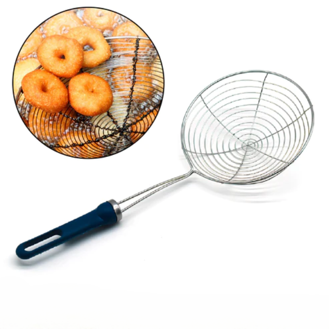 WELLMORA ROUND STAINLESS STEEL DEEP FRY /MESH STRAINER ARTICLE NO HKRSSDFSWD1M