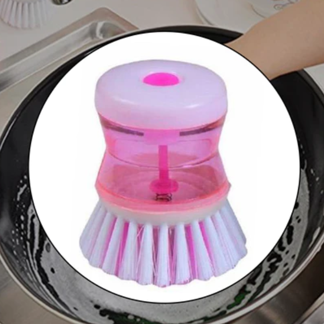 WELLMORA CLEANING BRUSH WITH LIQUID SOAP DISPENSER ARTICLE NO HKCBLSDWD1M