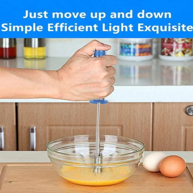 WELLMORA STAINLESS STEEL MIXI EGG / LASSI / BUTTER MILK MAKER / MIXER HAND BLENDER ARTICLE NO HKSSLMWD1M