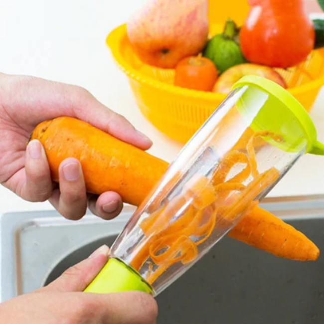 WELLMORA SMART MULTIFUNCTIONAL VEGETABLE/FRUIT PEELER FOR KITCHEN ARTICLE NO HKSMVPWD1M