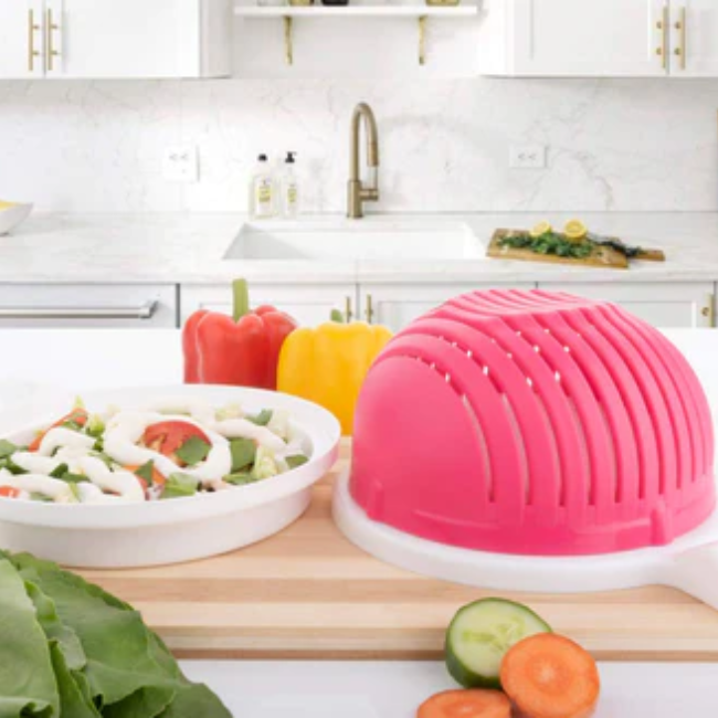 WELLMORA MULTIPURPOSE SALAD CUTTER BOWL EASY TO 60 SECONDS SALAD MAKER KITCHEN TOOLS ARTICLE NO HKMPKSBWD1M