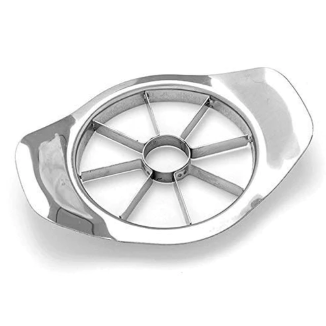 WELLMORA STAINLESS STEEL APPLE CUTTER/SLICER WITH 8 BLADES AND HANDLE ARTICLE NO HKSSACWD1M