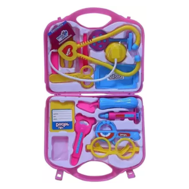 SOLO CITY Doctor Kit Toys for Kids, Doctor Kit Pretend Play Doctor Play Set Medical Carry case Toy Set Fun Toy Gift Early Education for Kids ARTICLE NO TDPSMCCSD1M