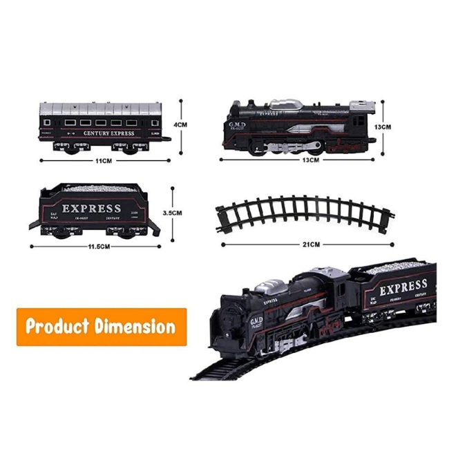 SOLO CITY Model Electric Toy Train Set with Track for Kids Battery Operated with Sound and Lights ARTICLE NO TYETTBOD1M