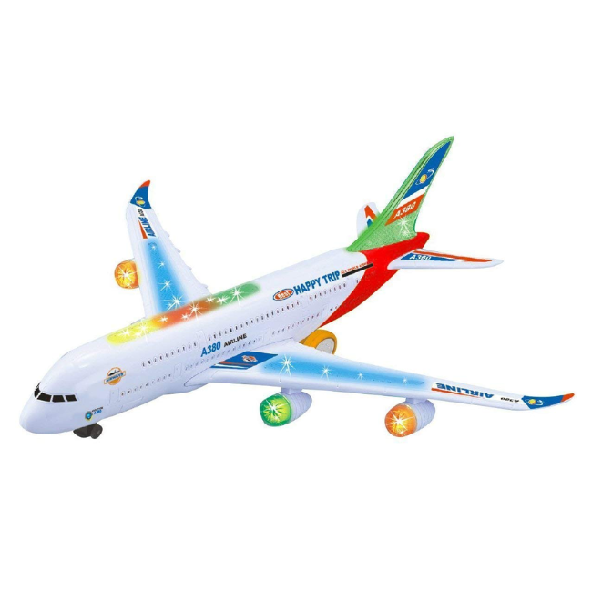 SOLO CITY Plastic Airbus A380 Battery Operated Aeroplane ARTICLE NO TYPABOSD1M