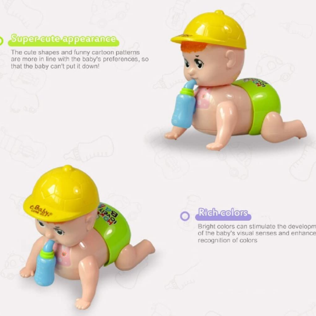 SOLO CITY Musical Talking Crawling Baby Toy for Babies Kids Infants Dazzling Lights and Dynamic Sound ARTICLE NO TYCBLMD1M