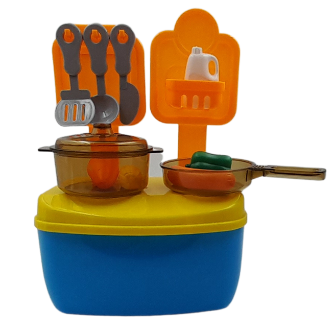 SOLO CITY Plastic Luxury Kitchen Set Cooking Toy with Accessories ARTICLE NO TYPLKSCD1M