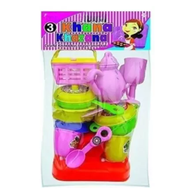 SOLO CITY Khana Khazana Kitchen Cooking PlaySet for Kids Kitchen Ware Set for Girls/Kids Cooking Set ARTICLE NO TYKKKPSD1M