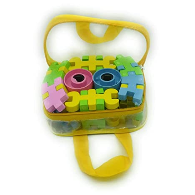 SOLO CITY Blocks Set, Multi Colour, Learning Block, 32 Pieces ARTICLE NO TYBSMCLD1M