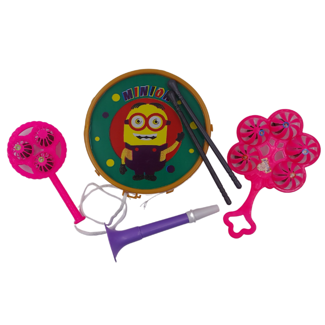 SOLO CITY KIDS MUSICAL DRUM & RATTLE SET ARTICLE NO TYKMDRSD1M