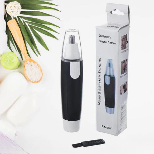 AIROTRON Sharp New Ear and Nose Hair Trimmer Professional Heavy Duty Steel Nose Clipper Battery-Operated Painless Ear and Nose Hair Trimmer, Electric Nose Hair Shaver ARTICLE NO HTENHTSD1M