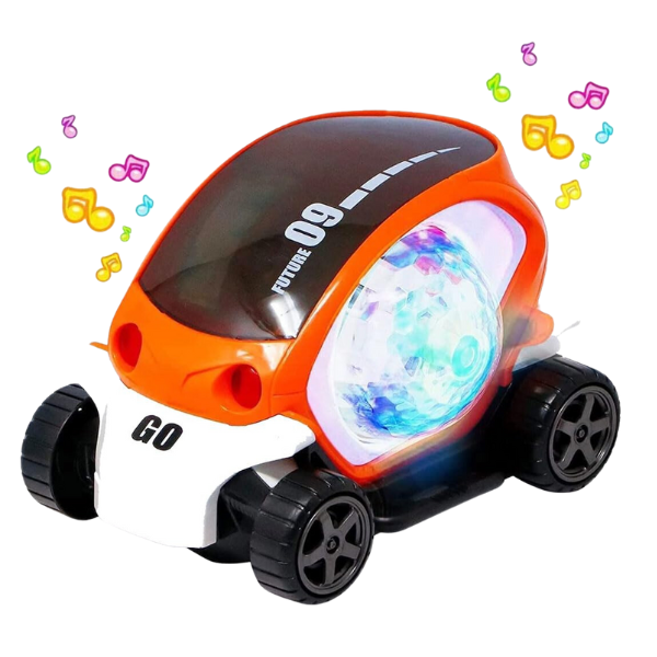 SOLO CITY 09 Future Car Stunt Car 360 Degree Rotating Toy for Kids Bump and Go Action with 3D Lights Musical & Flashing Light Sound ARTICLE NO TYFSCD1M