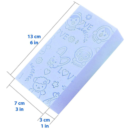 WELLMORA Ultra Soft Exfoliating Bath Sponge – Dead Skin Remover, Japanese Spa-Style Cellulite Massager, Body & Face Scrubber for Men & Women (Pack of 1) ARTICLE NO HKSBBSBD23M