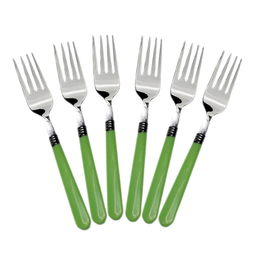 WELLMORA Stainless Steel Forks with Comfortable Grip Dining Fork Set of 6 Pcs ARTICLE NO HKWMSPBMD2M