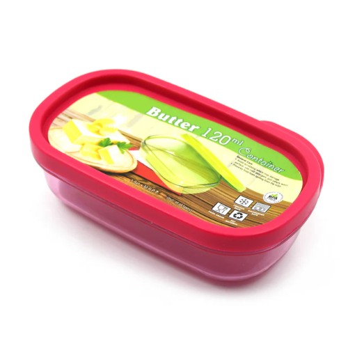WELLMORA Butter Container, PP Butter Storage Box Easy to Take Portable Large Capacity for Kitchen for Home for Cheese for Butter (120 ML) ARTICLE NO HKWMCRBMD7M