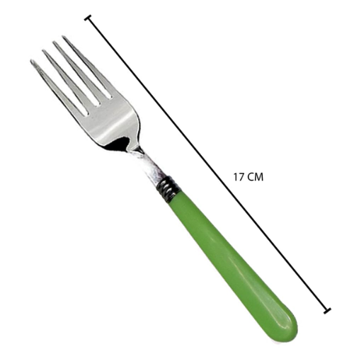 WELLMORA Stainless Steel Forks with Comfortable Grip Dining Fork Set of 6 Pcs ARTICLE NO HKWMSPBMD2M