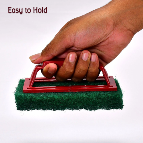WELLMORA Tile Cleaning Multipurpose Scrubber Brush with Handle ARTICLE NO HKSBBSBD10M