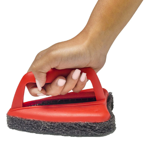 WELLMORA Tile Cleaning Multipurpose Scrubber Brush with Handle ARTICLE NO HKSBBSBD11M