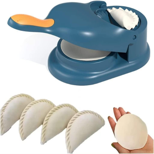 WELLMORA 2-in-1 Dumpling Maker,Puri Maker Momo Maker,ghughra Maker, Gujiya Maker Machine, Momos Maker Machine,Gujiya Mould - Skin Press Mould for Ghughra with Dumpling Puri Maker ARTICLE NO HKPRKTMDPWD2M