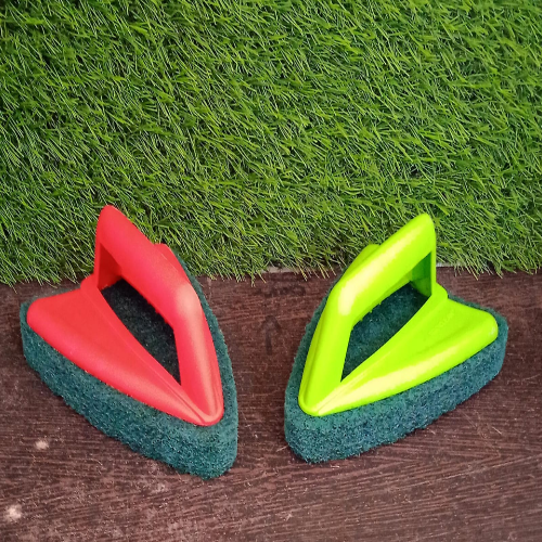 WELLMORA Tile Cleaning Multipurpose Scrubber Brush with Handle ARTICLE NO HKSBBSBD11M
