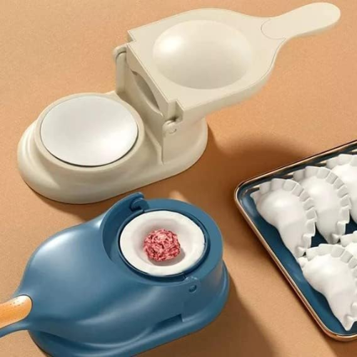 WELLMORA 2-in-1 Dumpling Maker,Puri Maker Momo Maker,ghughra Maker, Gujiya Maker Machine, Momos Maker Machine,Gujiya Mould - Skin Press Mould for Ghughra with Dumpling Puri Maker ARTICLE NO HKPRKTMDPWD2M