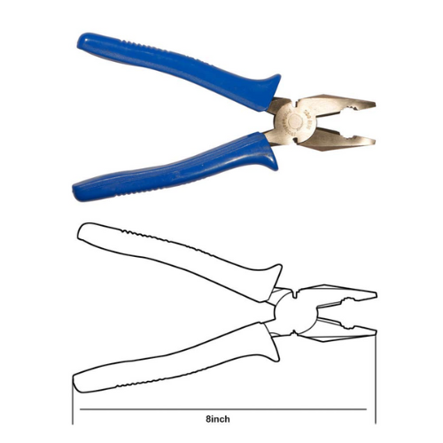 AIROTRON Combination Pliers with Acetate Sleeve (8-inch) ARTICLE NO HTCPD1M