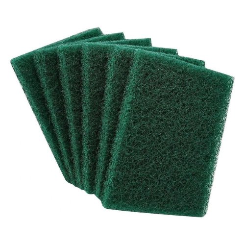 WELLMORA Scrub Sponge Cleaning Pads Aqua Green Multipurpose Scrub for Kitchen Cleaning, Tiles (Pack of 6) ARTICLE NO HKSBBSBD13M