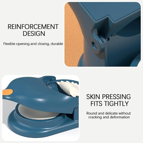 WELLMORA 2-in-1 Dumpling Maker,Puri Maker Momo Maker,ghughra Maker, Gujiya Maker Machine, Momos Maker Machine,Gujiya Mould - Skin Press Mould for Ghughra with Dumpling Puri Maker ARTICLE NO HKPRKTMDPWD2M