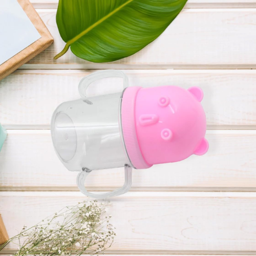 WELLMORA Baby Sip - Mug, Bpa Free Unbreakable Sippy Cup Plastic Sipper Cup with Double Handle ARTICLE NO HKPIBSD1M1