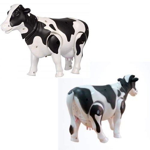 SOLO CITY Electric Walking Milk Cow Toy Realistic Simulation Cow Figure for Kids and Toddlers Battery Operated Funny Cow ARTICLE NO TYEWMCD1M
