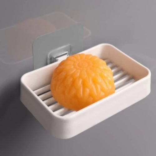 WELLMORA Soap Holder for Bathroom Accessories Bathroom Organiser Kitchen Accessories Items Home Decor Items Kitchen Organizer Kitchen Rack Bathroom Shelf for Wall Kitchen Items Soap case Stand ARTICLE NO HKLSDBSHWD3M