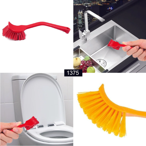 WELLMORA Plastic Wash Basin/Toilet Seat Cleaning Brush (Multicolour) ARTICLE NO HKSVBSBD3M
