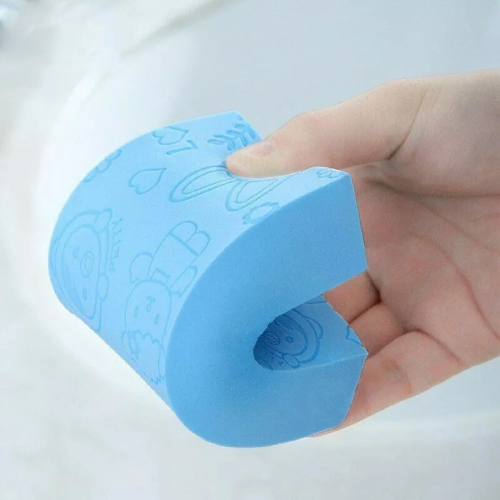 WELLMORA Ultra Soft Exfoliating Bath Sponge – Dead Skin Remover, Japanese Spa-Style Cellulite Massager, Body & Face Scrubber for Men & Women (Pack of 1) ARTICLE NO HKSBBSBD23M