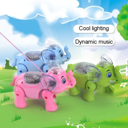 SOLO CITY Light and Sound Battery Operated Walking Elephant Toy Ground Walking & Musical Sound ARTICLE NO TYEMEBOD1M
