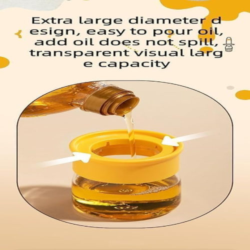 WELLMORA Premium Cooking Oil Dispenser Bottle with Silicone Brush 200ML |Oil Bottle for Kitchen Leak-proof Transparent Jar for Cooking, Baking, Grilling & BBQ|Versatile Oil Container with Brush ARTICLE NO HKODTPOBWD2M