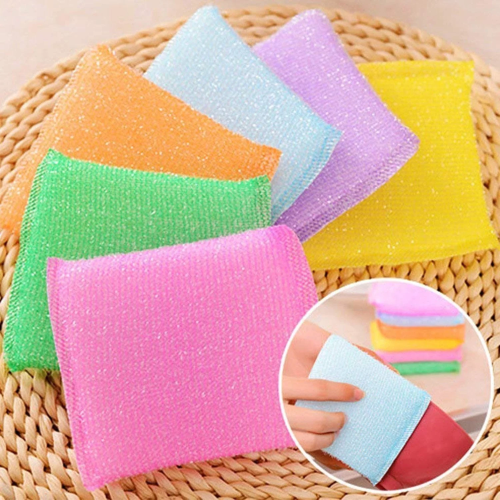 WELLMORA Scratch Proof Kitchen Utensil Scrubber Pad, Standard, Reusable - Pack of 12. ARTICLE NO HKSBBSBD15M