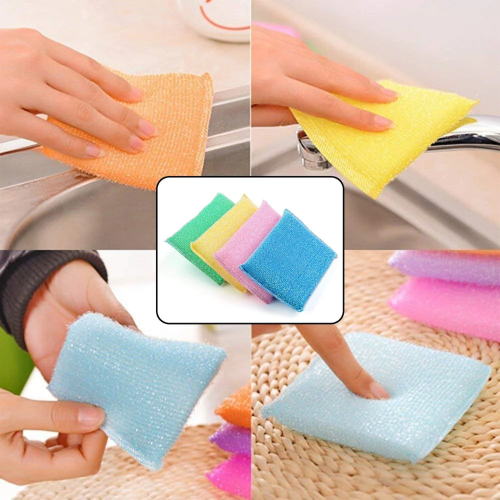 WELLMORA Scratch Proof Kitchen Utensil Scrubber Pad, Standard, Reusable - Pack of 12. ARTICLE NO HKSBBSBD15M