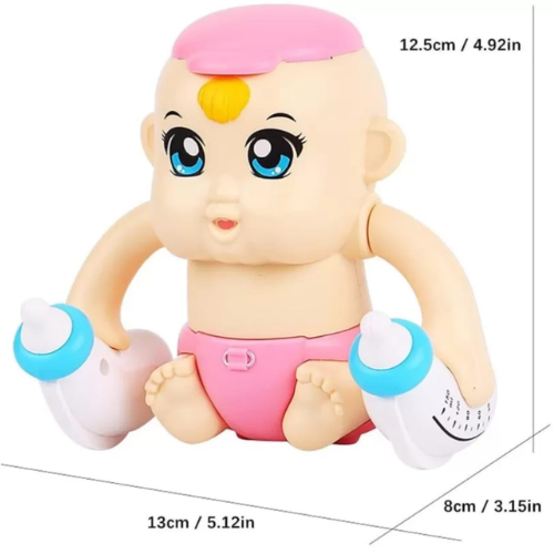 SOLO CITY Tumbling Baby Electric Voice Controlled Baby with Feeding Bottles, Creative Rolling Toy for Kids ARTICLE NO TYRBMED1M